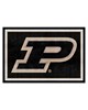 Fan Mats LLC Purdue Boilermakers 5x8 Rug Black