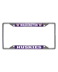 Washington Huskies License Plate Frame by  Fairwinds Studio 