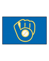 MLB Milwaukee Brewers Ball in Glove UltiMat 60x96 by   