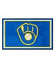 Fan Mats LLC Milwaukee Brewers 4x6 Rug Blue