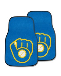 Milwaukee Brewers 2-pc Carpet Car Mat Set by   