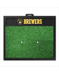 Milwaukee Brewers Golf Hitting Mat Navy by   