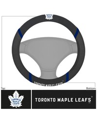 Toronto Maple Leafs Embroidered Steering Wheel Cover Black by   
