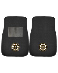 Boston Bruins 2-pc Embroidered Car Mat Set by   