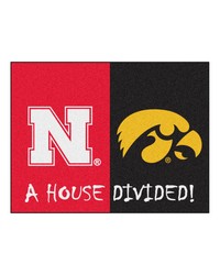 House Divided  Nebraska   Iowa House Divided House Divided Rug  34 in. x 42.5 in. Multi by   