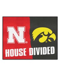 House Divided Nebraska / Iowa House Divided Mat by   