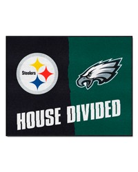 NFL House Divided  Steelers   Eagles House Divided Rug  34 in. x 42.5 in. Multi by   