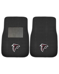 Atlanta Falcons Embroidered Car Mat Set  2 Pieces Black by   