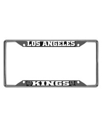 Los Angeles Kings Chrome Metal License Plate Frame 6.25in x 12.25in Chrome by   