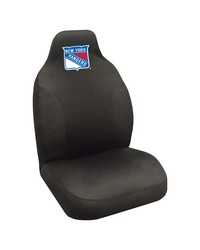 New York Rangers Embroidered Seat Cover Black by   