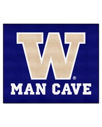 Washington Huskies Tailgater Mat Man Cave by  Fairwinds Studio 