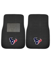 Houston Texans Embroidered Car Mat Set  2 Pieces Black by   