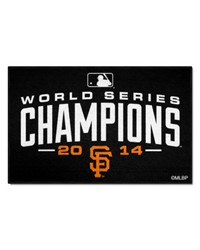 San Francisco Giants 2014 MLB World Series Champions Starter Mat Accent Rug  19in. x 30in. Black by   