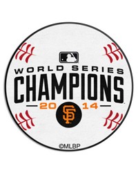 San Francisco Giants 2014 MLB World Series Champions Baseball Rug  27in. Diameter White by   