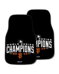 San Francisco Giants 2014 MLB World Series Champions Front Carpet Car Mat Set  2 Pieces Black by   