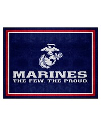 U.S. Marines 8ft. x 10 ft. Plush Area Rug Red by   