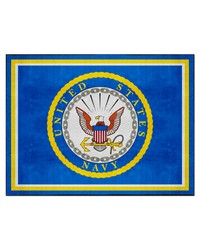 U.S. Navy 8ft. x 10 ft. Plush Area Rug Navy by   