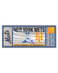 New York Mets Ticket Runner Rug  30in. x 72in. Gray by   