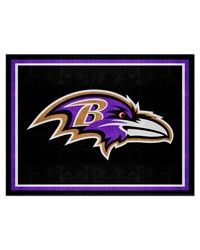 Baltimore Ravens 8ft. x 10 ft. Plush Area Rug Black by   