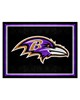 Fan Mats  LLC Baltimore Ravens 8x10 Rug Black