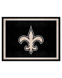 New Orleans Saints 8ft. x 10 ft. Plush Area Rug Black by   