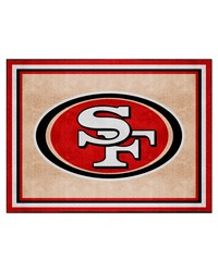 San Francisco 49ers 8ft. x 10 ft. Plush Area Rug Red by   