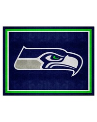 Seattle Seahawks 8ft. x 10 ft. Plush Area Rug Blue by   