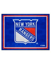 New York Rangers 8ft. x 10 ft. Plush Area Rug Blue by   