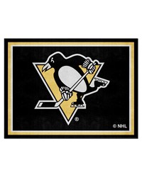 Pittsburgh Penguins 8ft. x 10 ft. Plush Area Rug Black by   