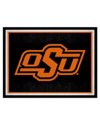 Oklahoma State Cowboys 8ft. x 10 ft. Plush Area Rug Black by   