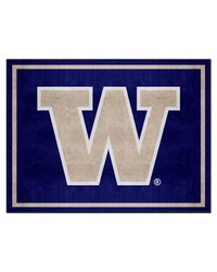 Washington Huskies 8x10 Rug by  Fairwinds Studio 
