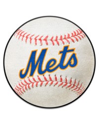 New York Mets Baseball Rug  27in. Diameter2014 White by   