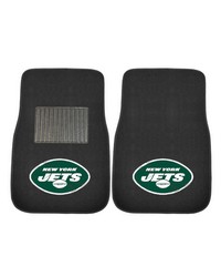 New York Jets Embroidered Car Mat Set  2 Pieces Black by   