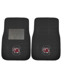 South Carolina Gamecocks Embroidered Car Mat Set  2 Pieces Black by   