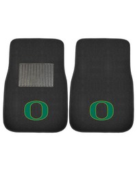 Oregon Ducks Embroidered Car Mat Set  2 Pieces Black by   