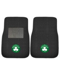 Boston Celtics Embroidered Car Mat Set  2 Pieces Black by   