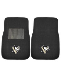 Pittsburgh Penguins Embroidered Car Mat Set  2 Pieces Black by   