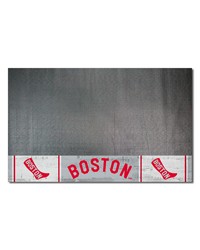 Boston Red Sox Vinyl Grill Mat  26in. x 42in. 1908 Retro Logo Gray by   