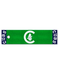 Chicago Cubs Putting Green Mat Retro by  Premier Prints 