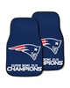 Fan Mats  LLC New England Patriots 2-pc Carpet Car Mat Set Navy