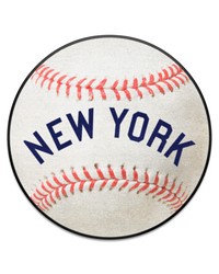 New York Yankees Baseball Rug  27in. Diameter1927 White by   