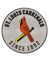 St. Louis Cardinals Roundel Rug  27in. Diameter Gray by   