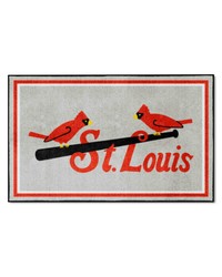 St. Louis Cardinals 4x6 Rug Retro by   