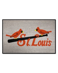 St. Louis Cardinals Starter Mat Accent Rug  19in. x 30in. Gray by   