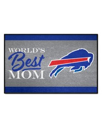 Buffalo Bills Worlds Best Mom Starter Mat Accent Rug  19in. x 30in. Blue by   