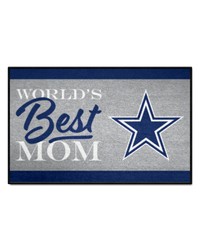 Dallas Cowboys Worlds Best Mom Starter Mat Accent Rug  19in. x 30in. Blue by   
