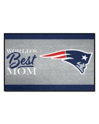 New England Patriots Worlds Best Mom Starter Mat Accent Rug  19in. x 30in. Navy by   