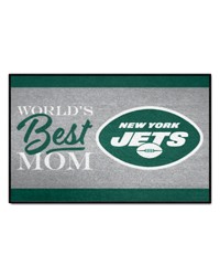 New York Jets Worlds Best Mom Starter Mat Accent Rug  19in. x 30in. Green by   