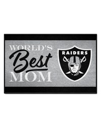 Las Vegas Raiders Worlds Best Mom Starter Mat Accent Rug  19in. x 30in. Black by   