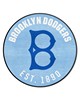 Fan Mats  LLC Brooklyn Dodgers Roundel Mat Retro Light Blue